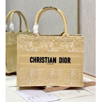 Unique Style MEDIUM DIOR BOOK TOTE D-Lace Embroidery M1296ZE-5