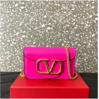 Super Quality VALENTINO LOCO calf leather chain nano XLI16 rose