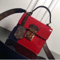 Promotional Louis Vuitton Spring Street Monogram Vernis Patent Original Leather M90376 Red