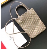 Famous Brand Goyard Poitiers Claire-Voie Top Handle Bag 8013 Khaki Green