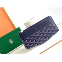 Inexpensive Goyard Insert Louise Wallet 8503 Navy Blue