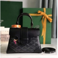 Big Discount Goyard Saigon Souple Mini Top Handle Bag 8005 Black