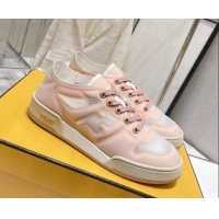 Luxury Fendi Match Mesh Low Top Sneakers Pink 420071