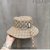 Shop Promotional Gucci Reversible Bucket Hat G0613 Beige 2023