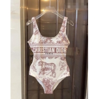 ​New Style Dior Toile de Jouy Swimwear 0613 Coffee Brown 2023