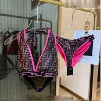 Buy Discount Fendi Two Pieces Swimwear 0613 Pink 2023