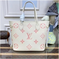 Well Crafted Louis Vuitton SAC NEVERFULL Original Leather Bag MM M21579 Cream&Pink