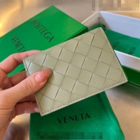 Inexpensive Bottega Veneta Intrecciato Leather Business Card Case Wallet Travertine/Parakeet 605720 Green 2023