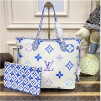 Top Quality Louis Vuitton Neverfull MM M22979 Blue