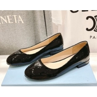 Duplicate Prada Patent Leather ballerinas Black 612160