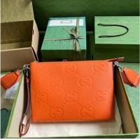 Promotional Gucci JUMBO GG MEDIUM MESSENGER BAG 696009 orange