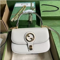 Inexpensive GUCCI BLONDIE TOP-HANDLE BAG 735101 white