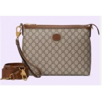 Top Quality GUCCI MESSENGER BAG WITH INTERLOCKING G 726833 Brown