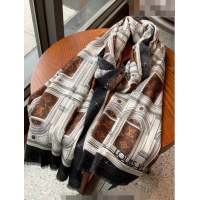 Super Quality Louis Vuitton Cashmere Scarf 100x200cm 0104 Brown 2023