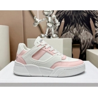 Sumptuous Celine CT-07 Trainer Low Lace-up Sneakers in Calfskin Pink 329005