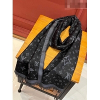 Promotional Louis Vuitton Monogarm Cashmere Long Scarf 190x48cm LV42805 Black 2023