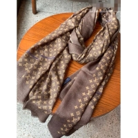 Good Product Louis Vuitton Shiny Long Scarf 200x110cm LV42804 Brown 2023