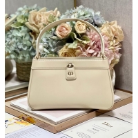 Promotional MEDIUM DIOR KEY BAG Dusty Ivory Box Calfskin M1843OBEQ