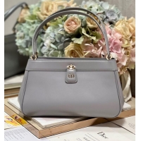 Low Cost MEDIUM DIOR KEY BAG gray Box Calfskin M1843OBEQ