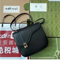 Lower Price GUCCI EQUESTRIAN INSPIRED SHOULDER BAG 740988 black