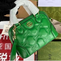 Top Grade GUCCI GG MATELASSE HANDBAG 727793 green