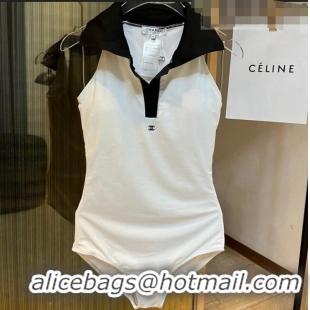 ​Famous Brand Chanel Swimwear 062801 White/Black 2023