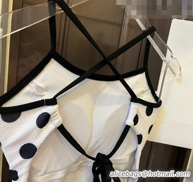 ​Top Quality Chanel Swimwear 062802 White/Black Dots 2023