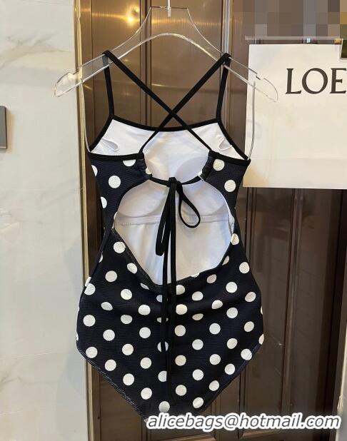 New Style Chanel Swimwear 062803 Black/White Dots 2023