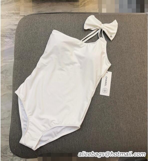 ​Buy Inexpensive Chanel Swimwear with Bow 0628 White 2023