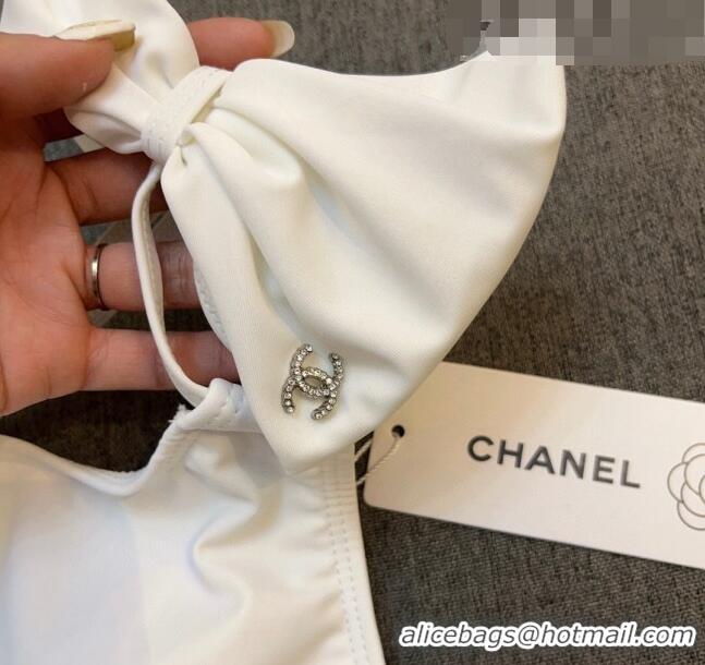 ​Buy Inexpensive Chanel Swimwear with Bow 0628 White 2023