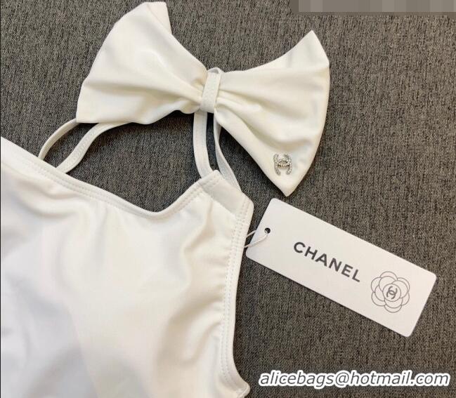 ​Buy Inexpensive Chanel Swimwear with Bow 0628 White 2023