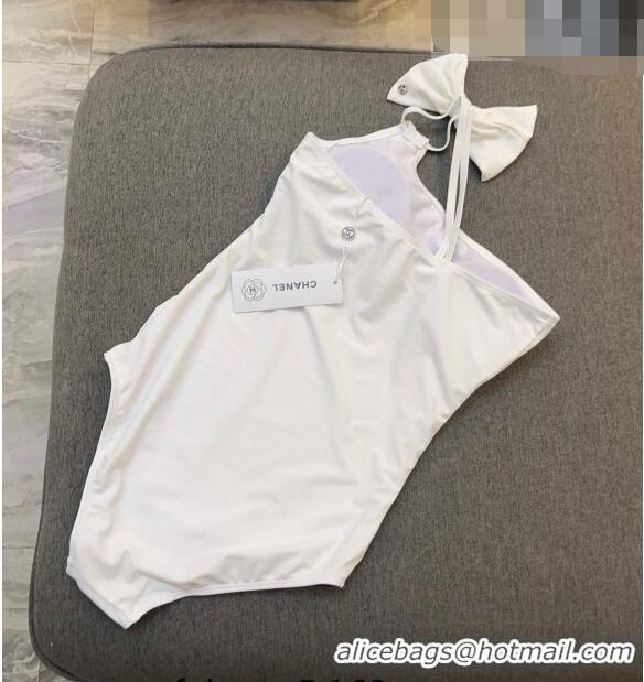 ​Buy Inexpensive Chanel Swimwear with Bow 0628 White 2023