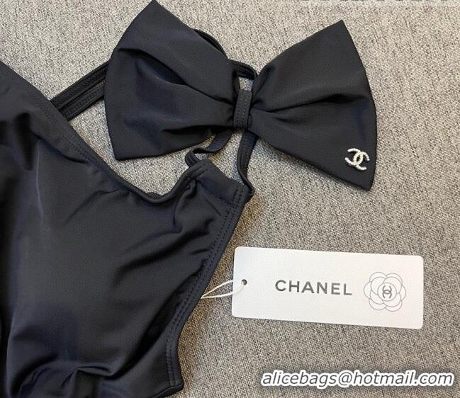 Shop Discount Chanel Swimwear with Bow 051003 Black 2023