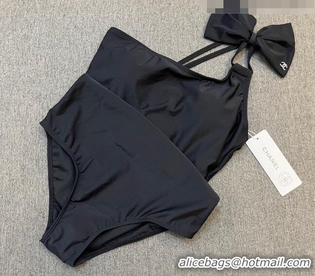 Shop Discount Chanel Swimwear with Bow 051003 Black 2023