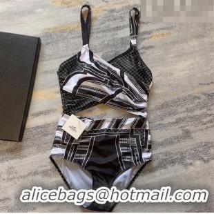 ​Top Quality Hermes Swimwear 0628 Black/White 2023