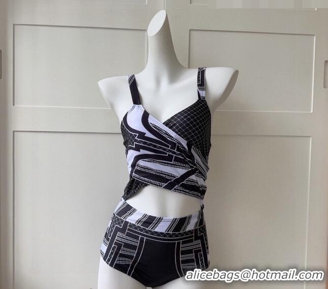 ​Top Quality Hermes Swimwear 0628 Black/White 2023