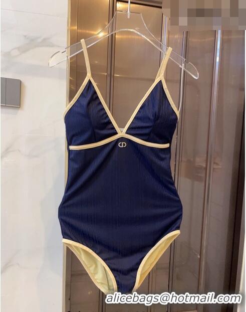 ​Unique Style Dior Swimwear 0628 Dark Blue/Beige 2023