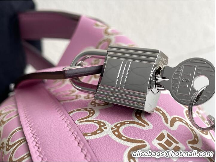 Low Cost Hermes Mini Picotin 14 Lock Bags Original Swift Leather PL5302 Flower Pink