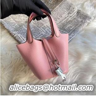 Good Product Hermes Mini Picotin 14 Lock Bags Original Togo Leather PL5302 Pink