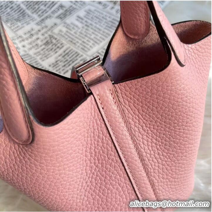 Good Product Hermes Mini Picotin 14 Lock Bags Original Togo Leather PL5302 Pink