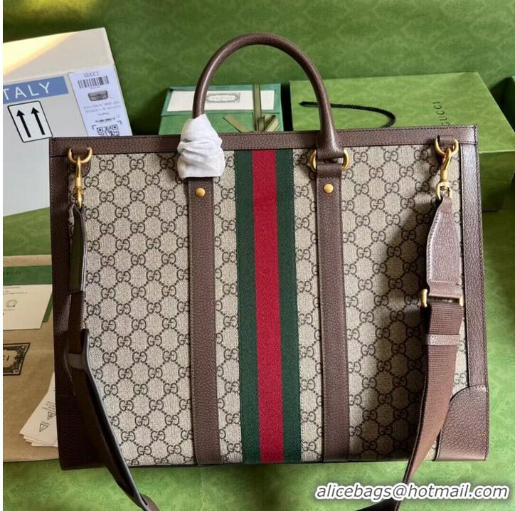 Top Design Gucci Ophidia GG Supreme Original Leather Bag 724665 Brown