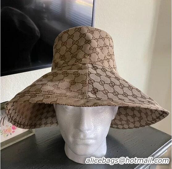 New Discount Gucci GG Canvas Wide Brim Hat! Large Size 631958