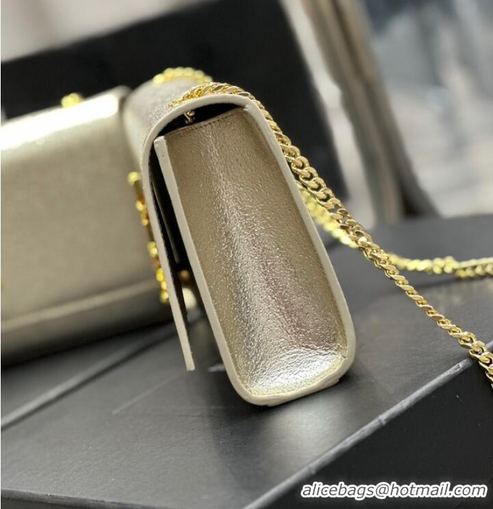 Inexpensive SAINT LAURENT KATE CHAIN WALLET 742833 Light gold