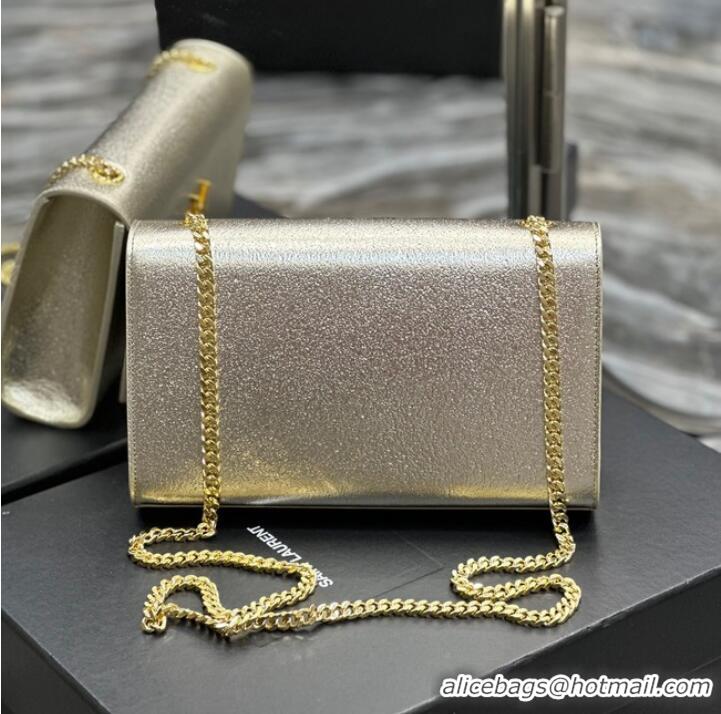 Inexpensive SAINT LAURENT KATE CHAIN WALLET 742833 Light gold