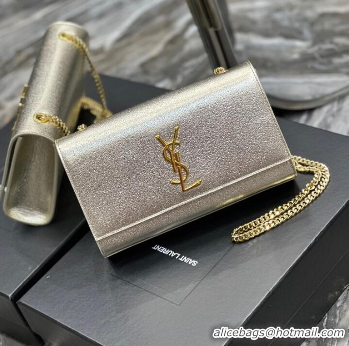 Inexpensive SAINT LAURENT KATE CHAIN WALLET 742833 Light gold