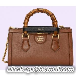 Good Product GUCCI DIANA SMALL SHOULDER BAG 735153 Brown