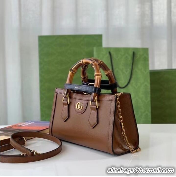 Good Product GUCCI DIANA SMALL SHOULDER BAG 735153 Brown