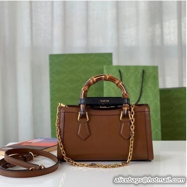 Good Product GUCCI DIANA SMALL SHOULDER BAG 735153 Brown