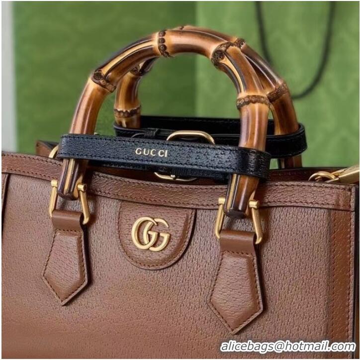 Good Product GUCCI DIANA SMALL SHOULDER BAG 735153 Brown