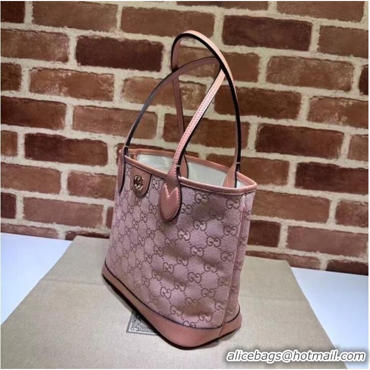 Promotional GUCCI OPHIDIA SMALL TOTE BAG 742102 pink